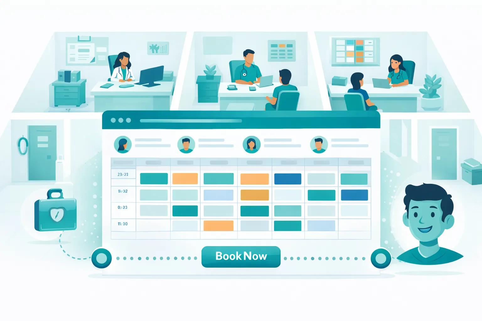 Gestionar equipo de profesionales en clinica