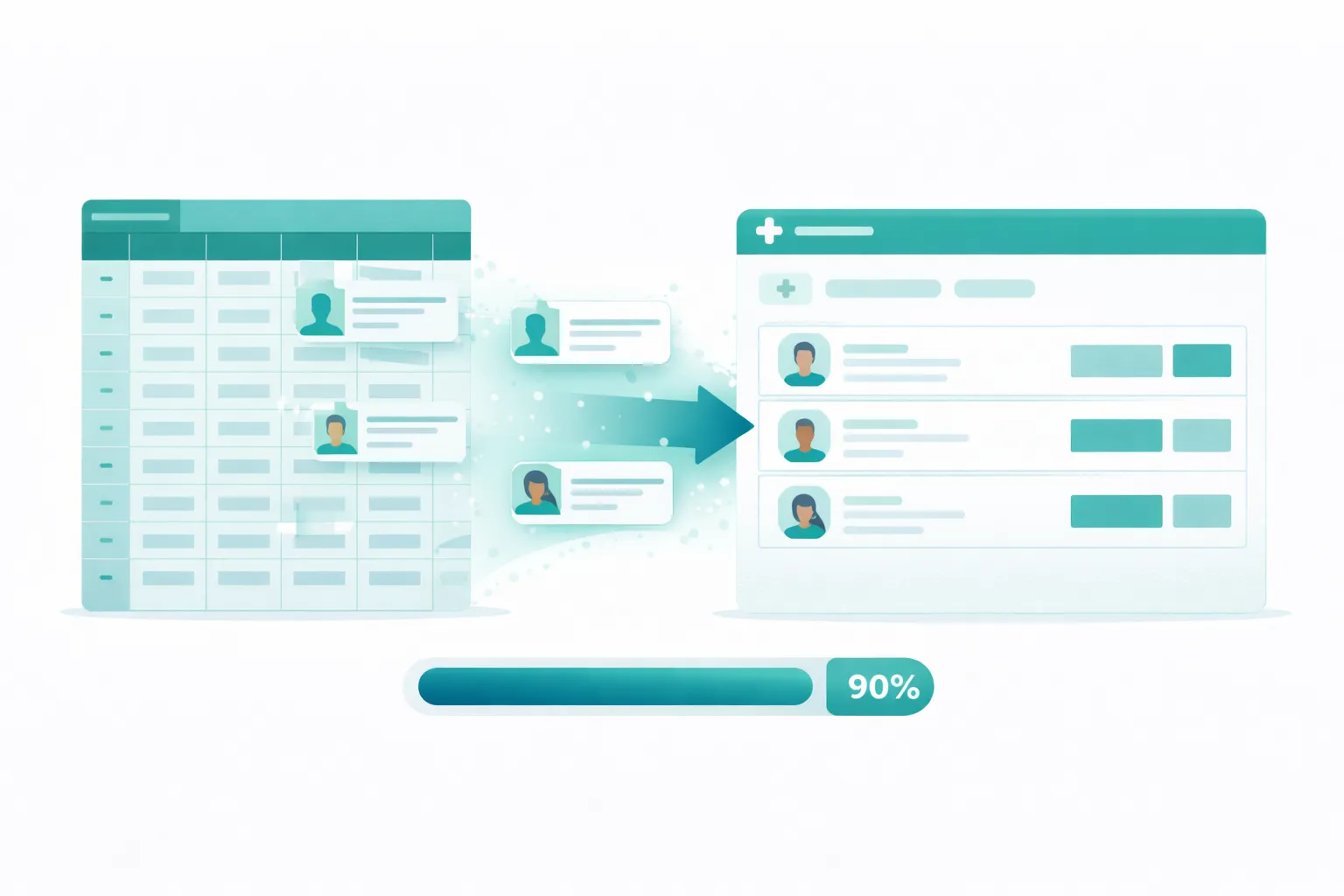 Importar pacientes desde Excel a sistema de gestion