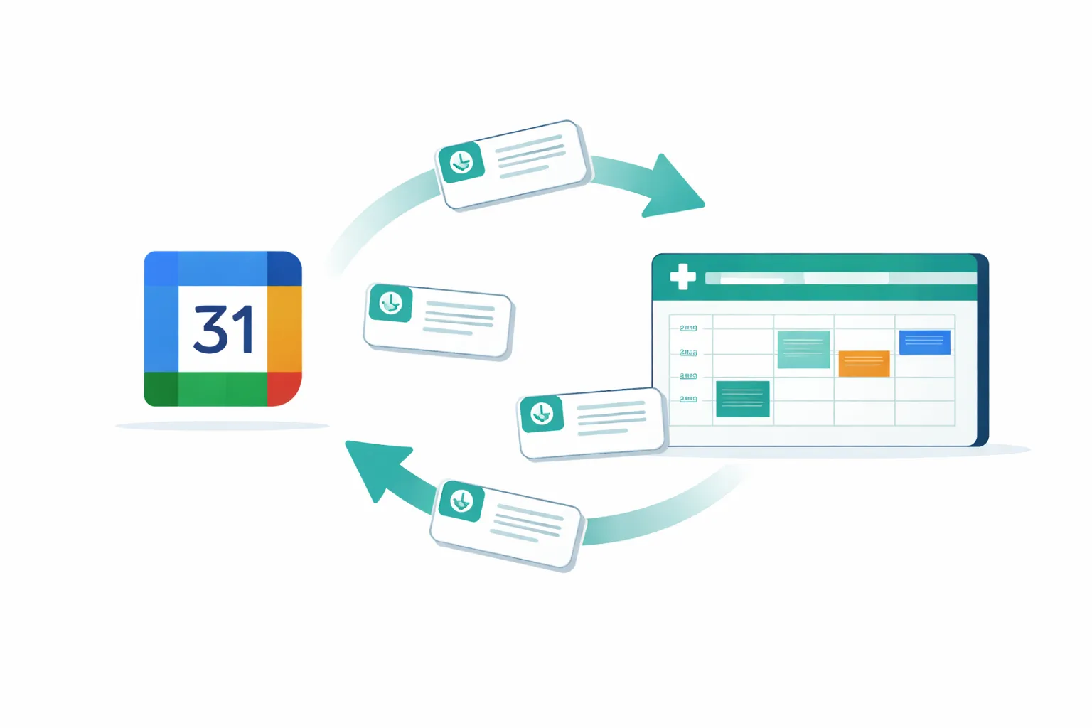 Sincronizar Google Calendar con agenda medica